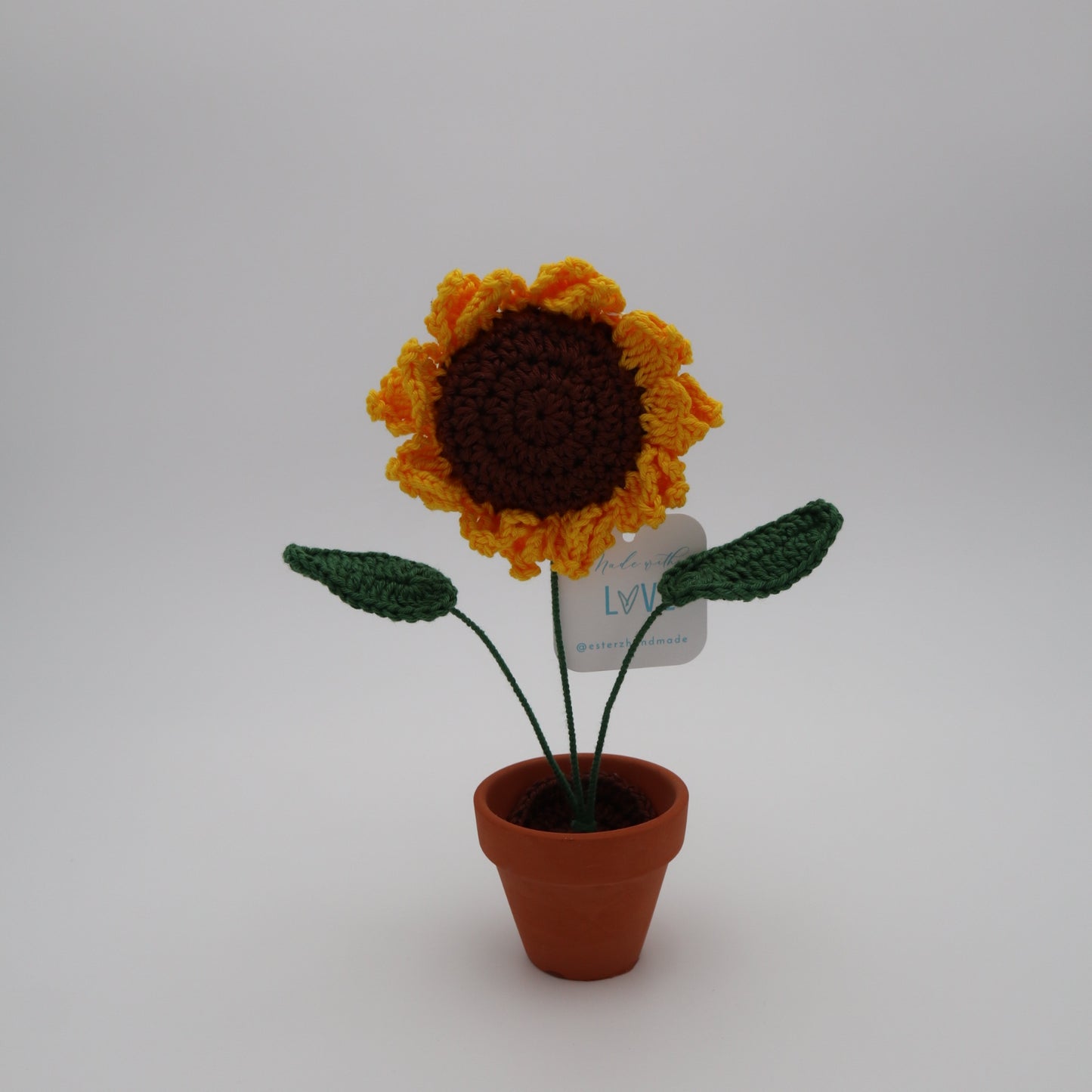 Crochet Sunflower in a pot
