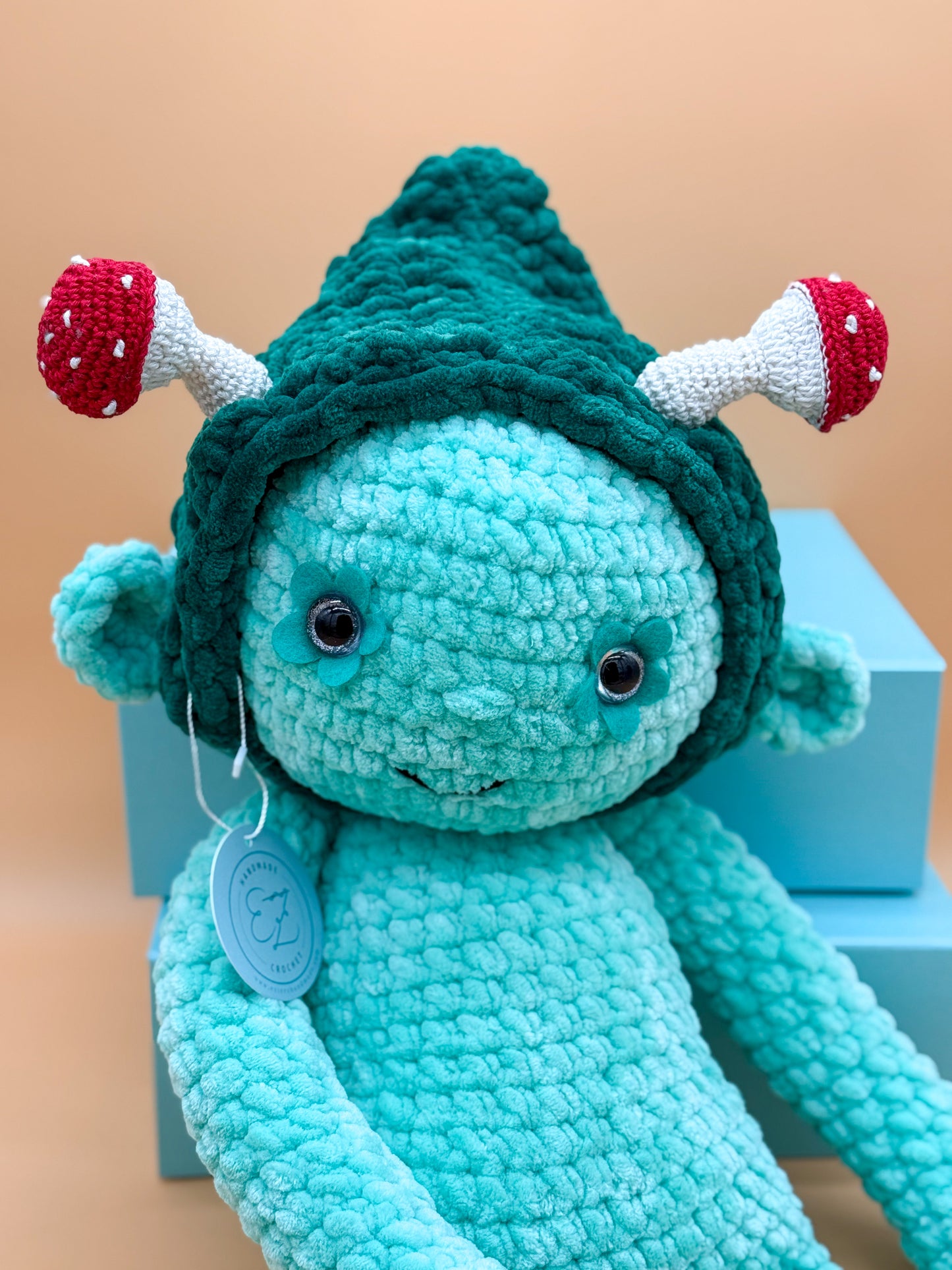 Whimsical Forest Monster - Mint