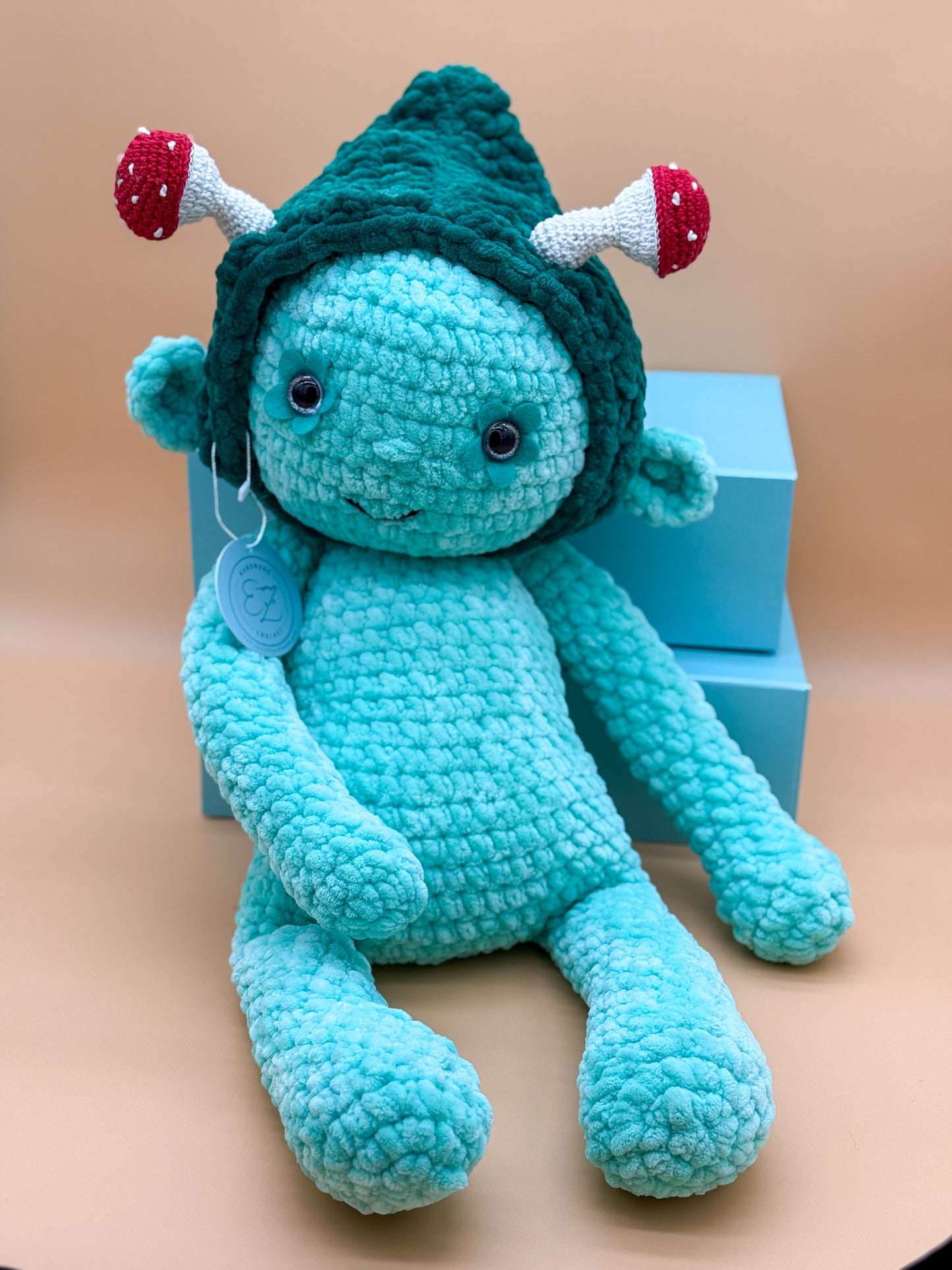 Whimsical Forest Monster - Mint