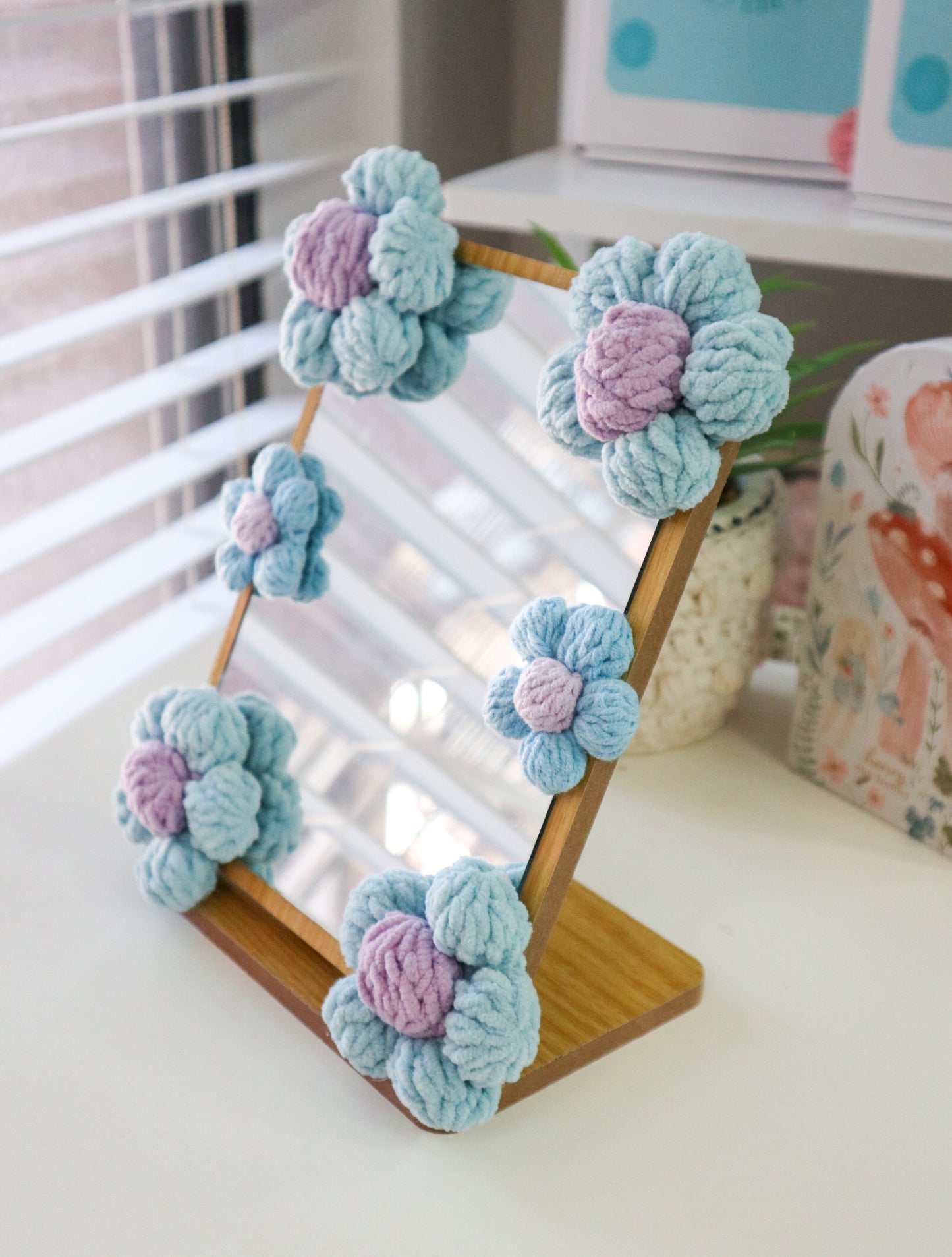 Crochet Flowers Mirror