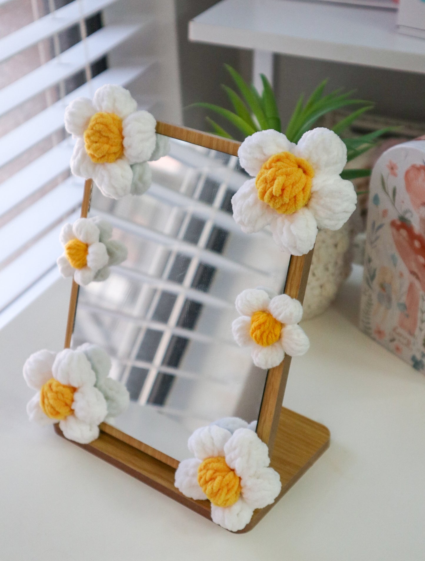 Crochet Flowers Mirror