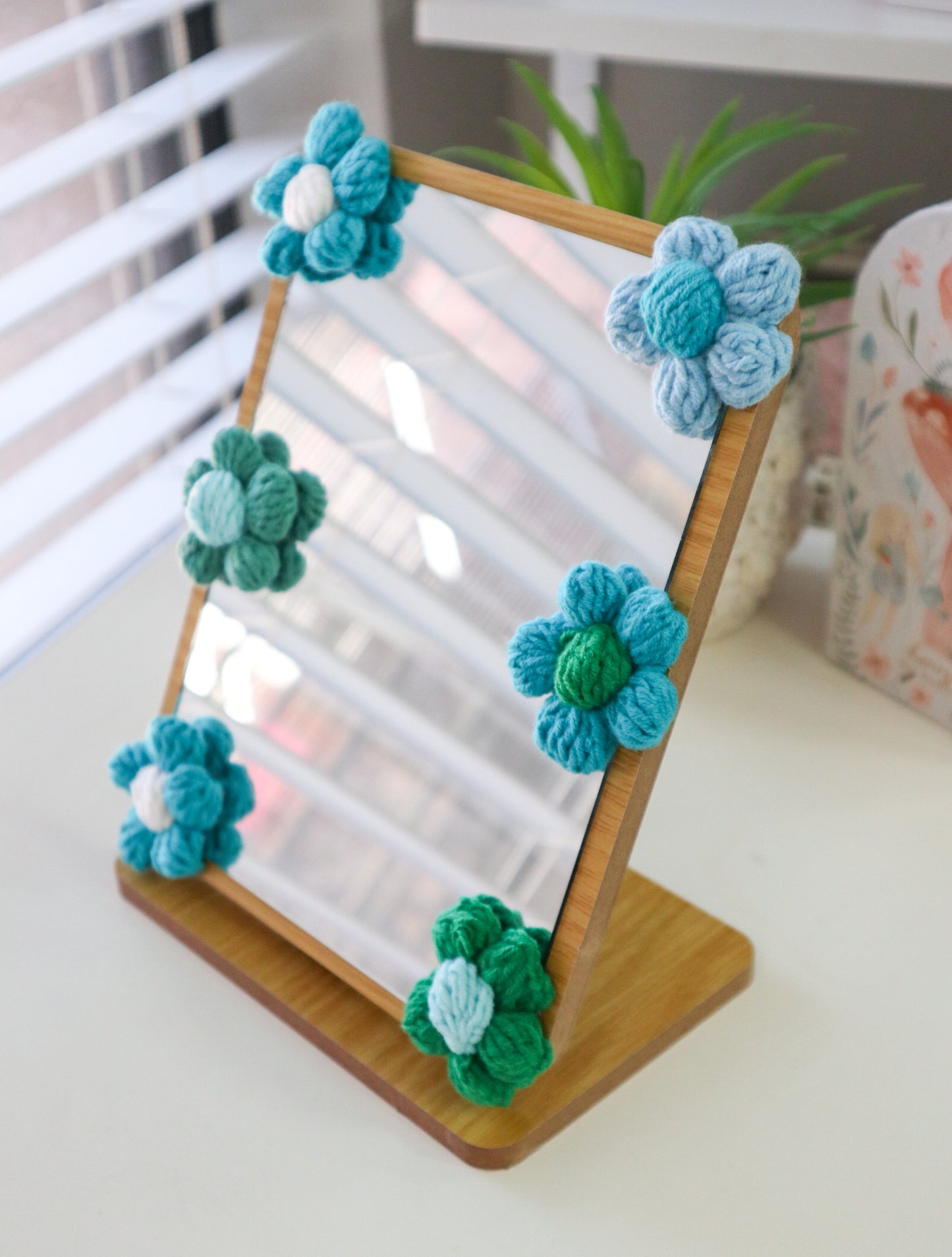 Crochet Flowers Mirror